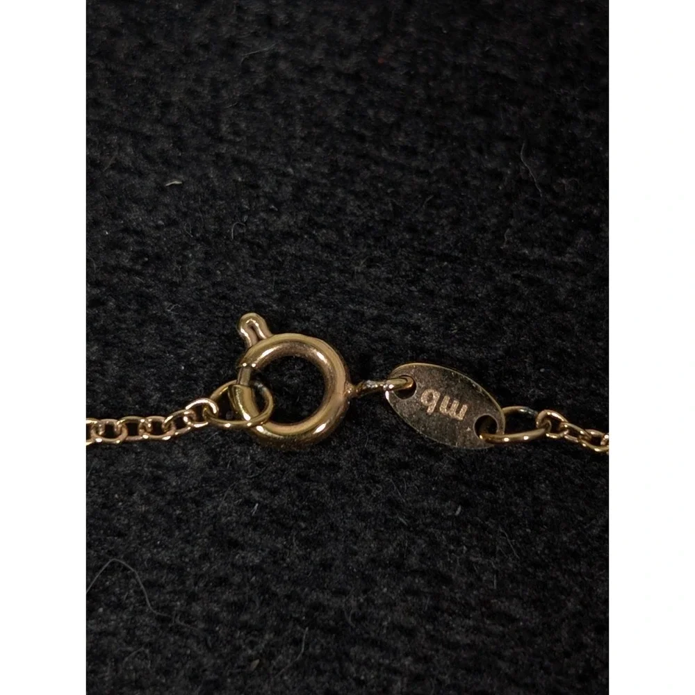 Maya Brenner Love Bracelet Gold Tone‎ Dainty 7.5 inches